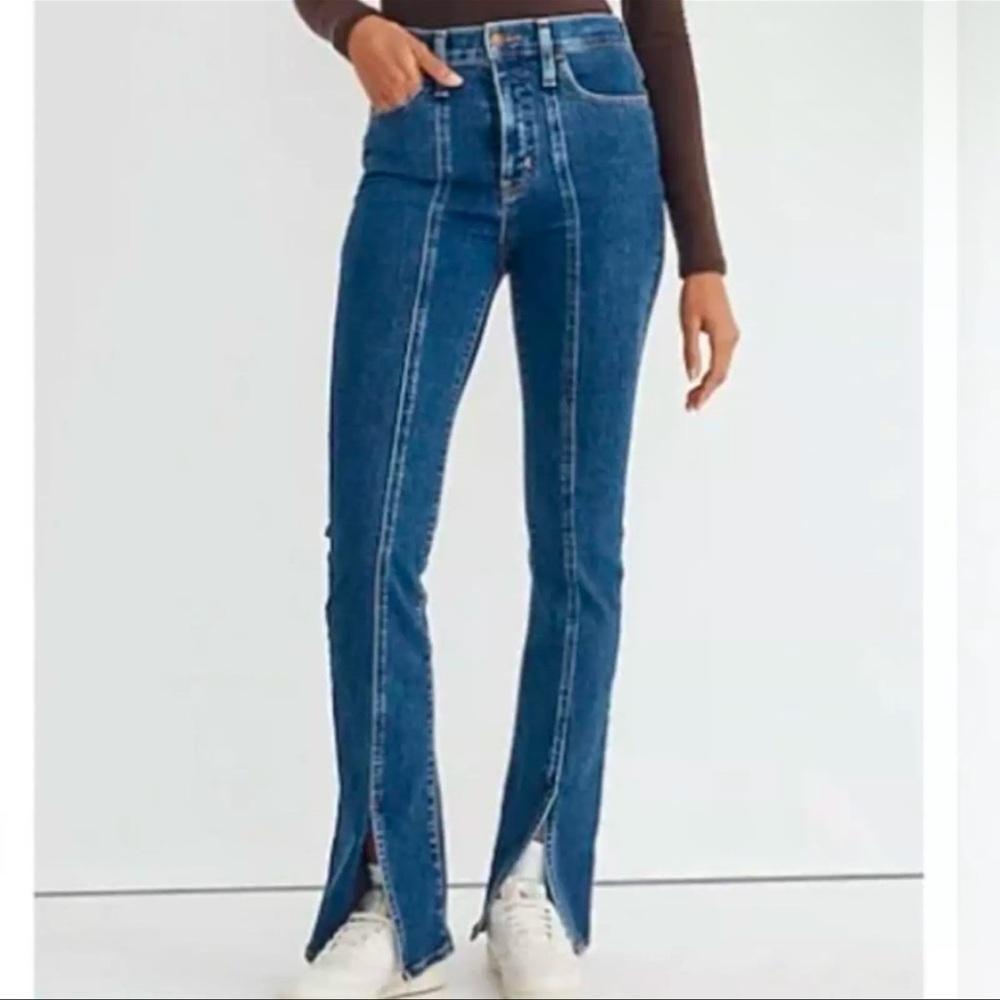 Madewell road tripper skinny flare jeans